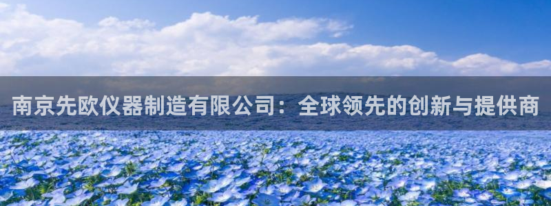天宏娱乐河源店招聘：南京先欧仪器制造有限公司：全球领先的创新