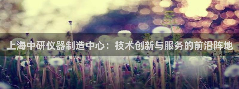 天宏娱乐大叔团龙叔：上海中研仪器制造中心：技术创新与服务的前
