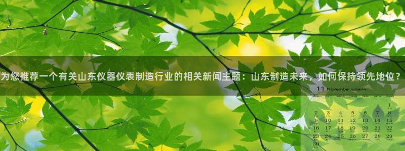 天宏娱乐在线播放：为您推荐一个有关山东仪器仪表制造行业的相关