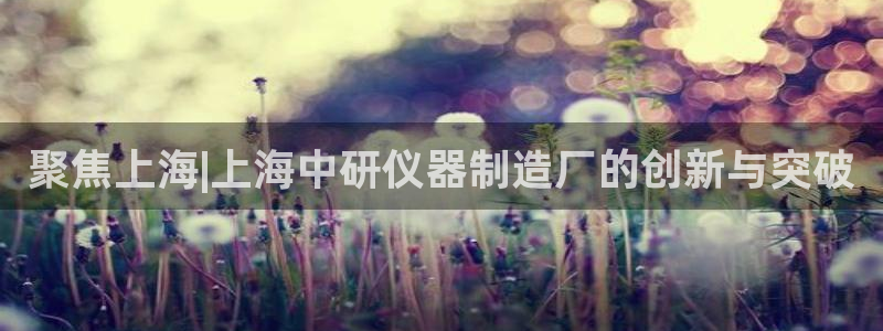 河源市天宏娱乐：聚焦上海|上海中研仪器制造厂的创新与突破