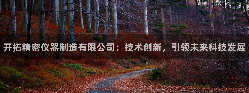 天宏娱乐朱俊伟：开拓精密仪器制造有限公司：技术创新，引领未来
