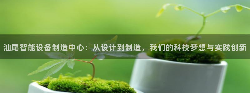 天宏娱乐是什么公司：汕尾智能设备制造中心：从设计到制造，我们