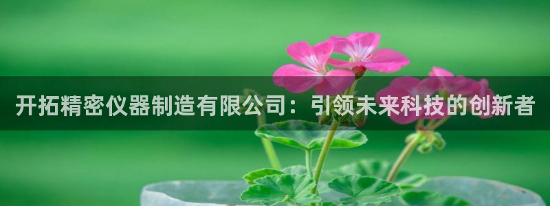 东莞天宏娱乐：开拓精密仪器制造有限公司：引领未来科技的创新者
