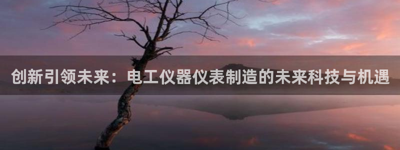 天宏娱乐官网：创新引领未来：电工仪器仪表制造的未来科技与机遇