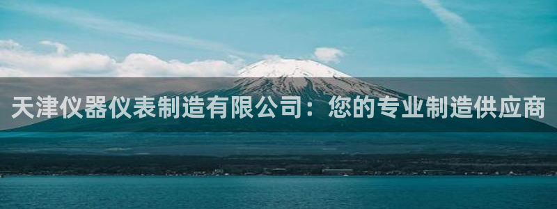 天宏娱乐涛涛：天津仪器仪表制造有限公司：您的专业制造供应商
