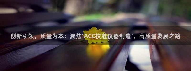 天宏娱乐小号：创新引领，质量为本：聚焦‘ACC校准仪器制造’