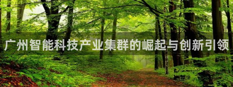 天宏娱乐胡叔：广州智能科技产业集群的崛起与创新引领