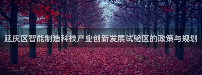 天宏娱乐怎么改号了：延庆区智能制造科技产业创新发展试验区的政