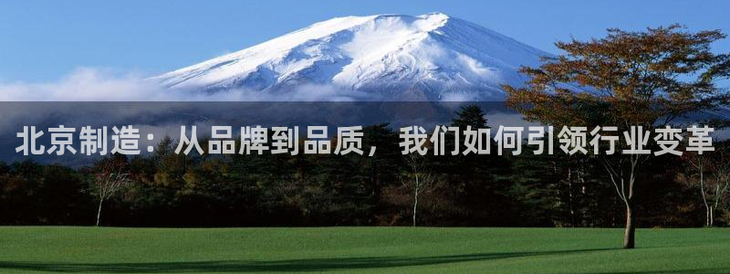 天宏娱乐首页：北京制造：从品牌到品质，我们如何引领行业变革