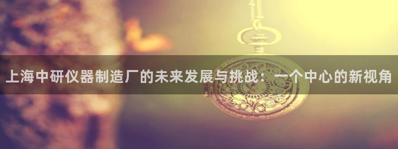 天宏娱乐关先生：上海中研仪器制造厂的未来发展与挑战：一个中心