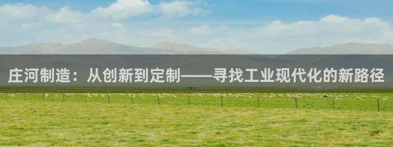 天宏娱乐g OO判官：庄河制造：从创新到定制——寻找工业现代