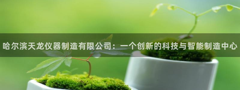 天宏娱乐：哈尔滨天龙仪器制造有限公司：一个创新的科技与智能制