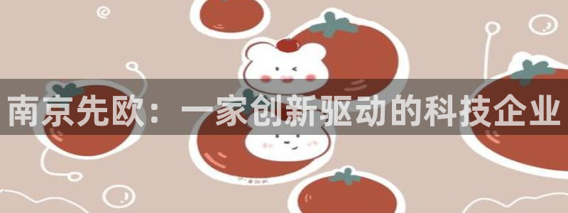 天宏娱乐龙叔：南京先欧：一家创新驱动的科技企业